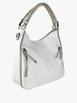 Solada Borsa hobo da donna in ecopelle - bianco