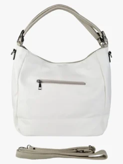 Solada Borsa hobo da donna in ecopelle - bianco