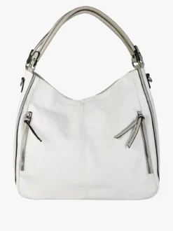Solada Borsa hobo da donna in ecopelle - bianco