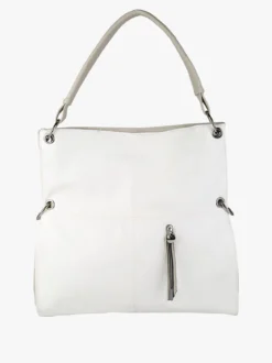 Solada Borsa hobo da donna in ecopelle - bianco