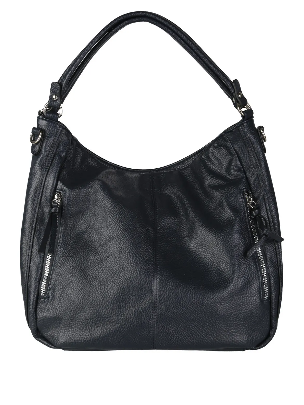 Solada Borsa hobo da donna in ecopelle - blu scuro