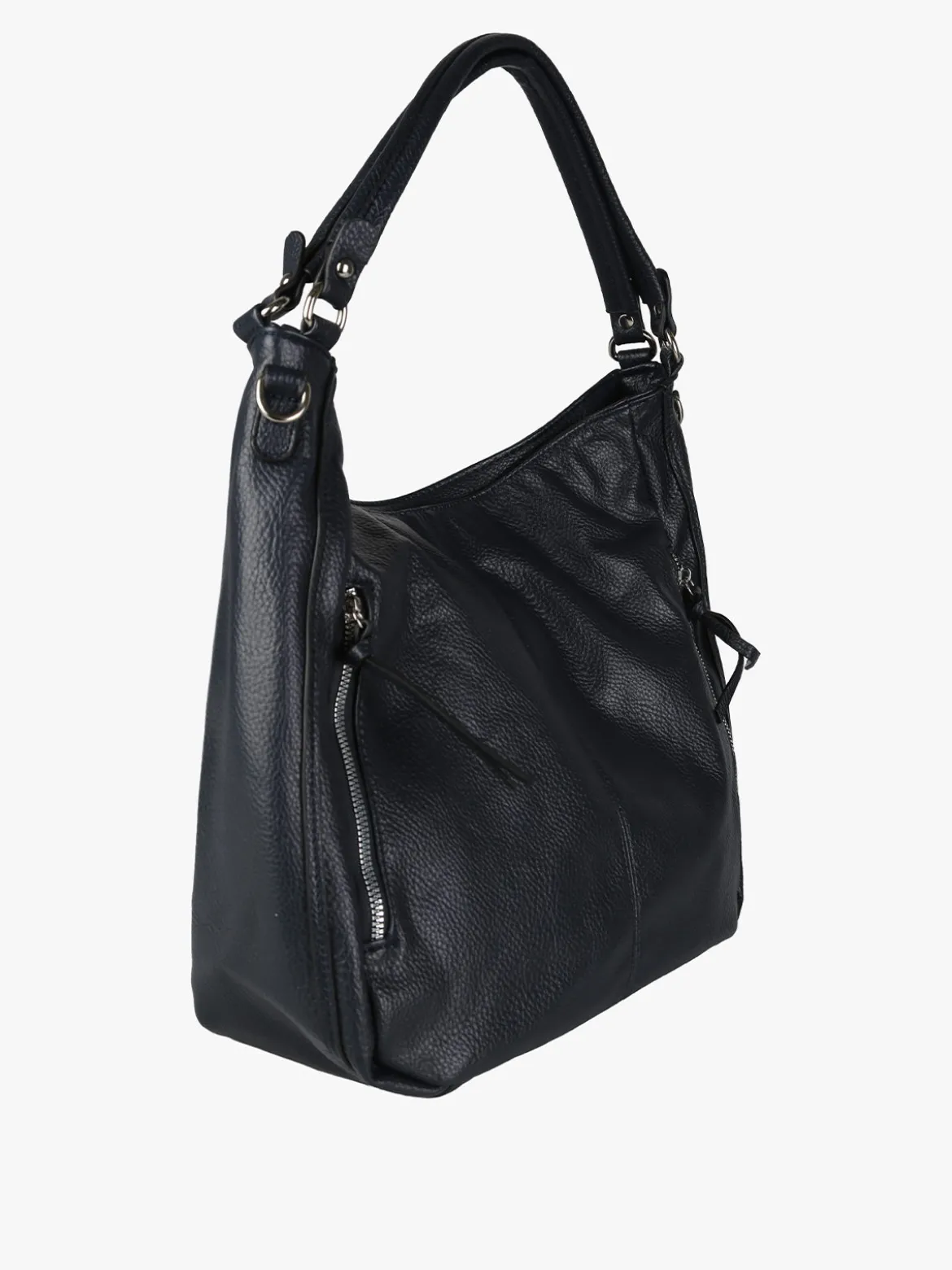 Solada Borsa hobo da donna in ecopelle - blu scuro