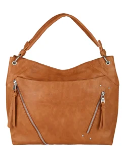 Solada Borsa hobo da donna in ecopelle - cammello