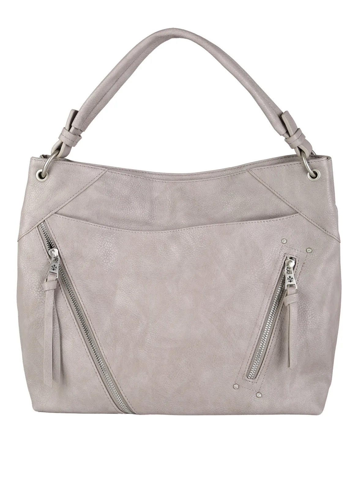 Solada Borsa hobo da donna in ecopelle - grigio