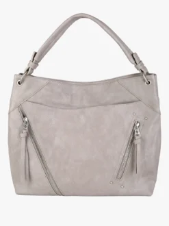 Solada Borsa hobo da donna in ecopelle - grigio