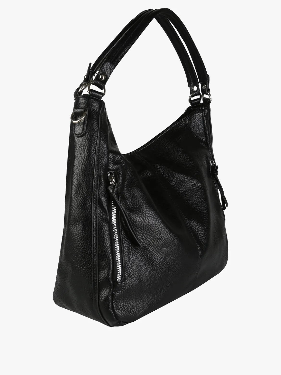 Solada Borsa hobo da donna in ecopelle - nero
