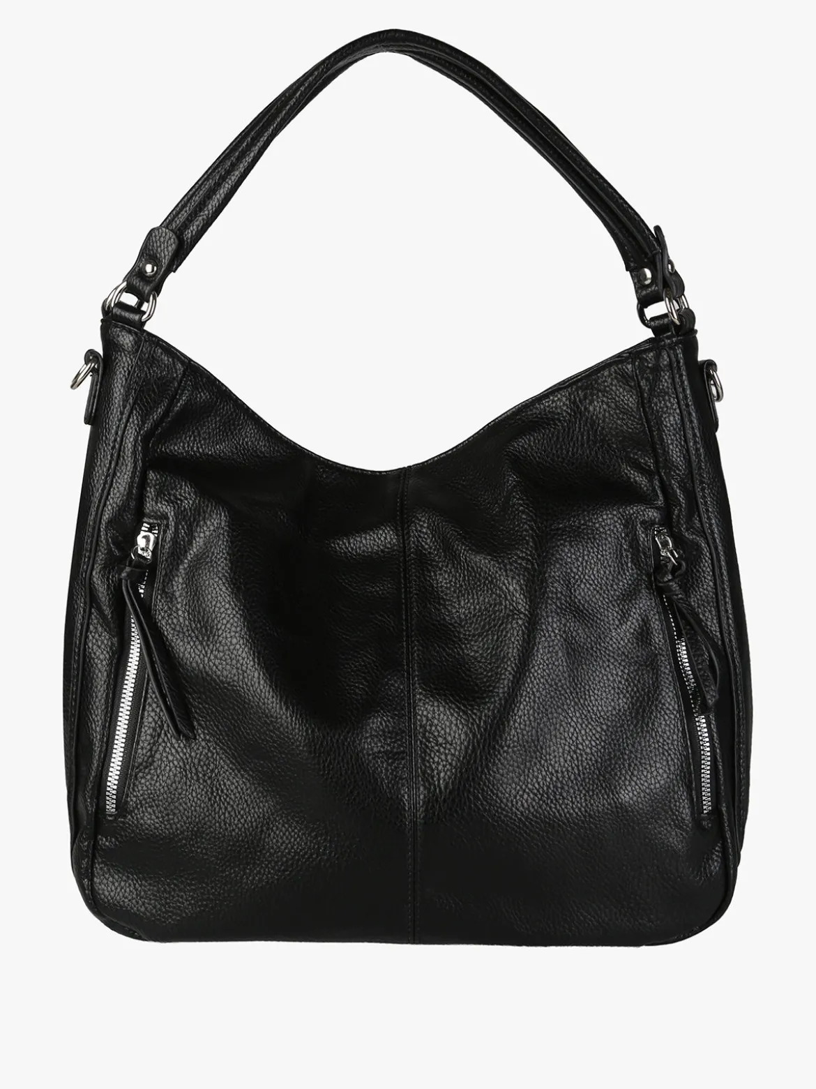 Solada Borsa hobo da donna in ecopelle - nero