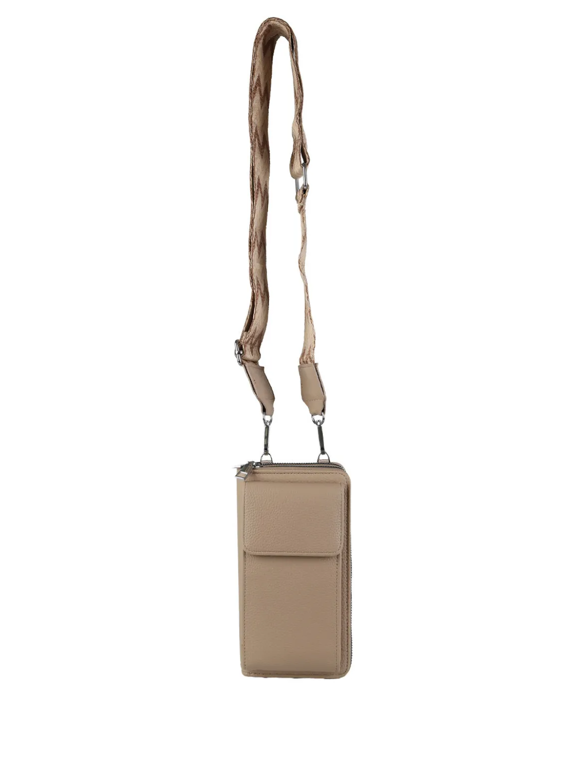 Solada Borsetta portafoglio a tracolla con porta telefono - beige