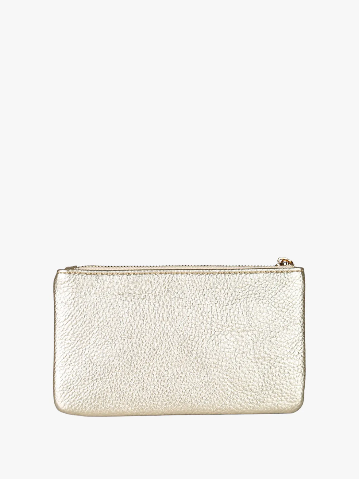 Solada Bustina donna in ecopelle con zip - oro
