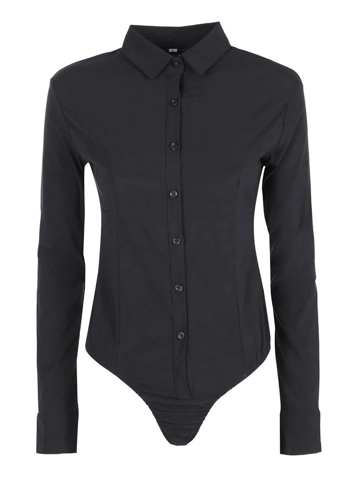 Solada Camicia body donna a maniche lunghe - nero