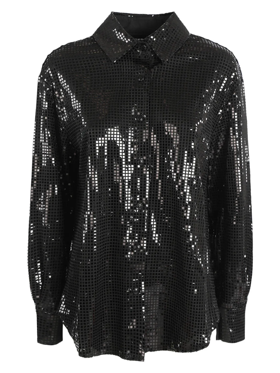 Solada Camicia donna a maniche lunghe con lustrini