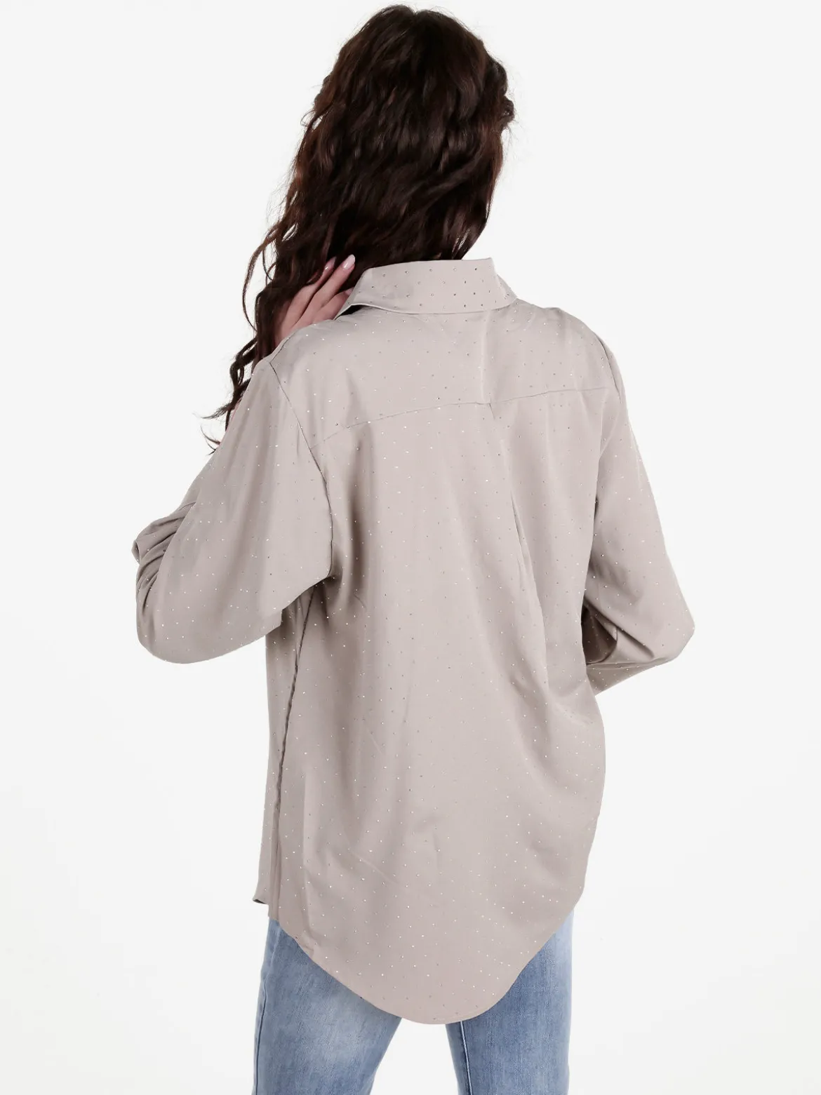 Solada Camicia donna a maniche lunghe con piccole borchie