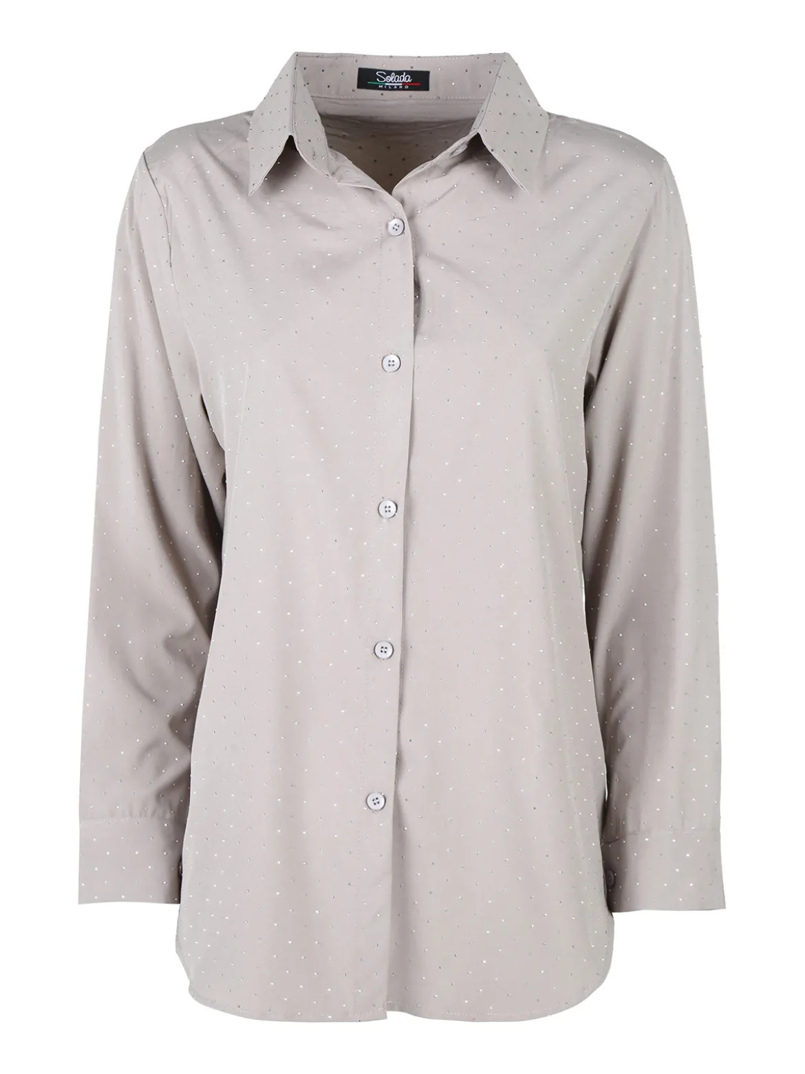 Solada Camicia donna a maniche lunghe con piccole borchie