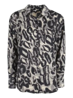 Solada Camicia donna animalier a maniche lunghe