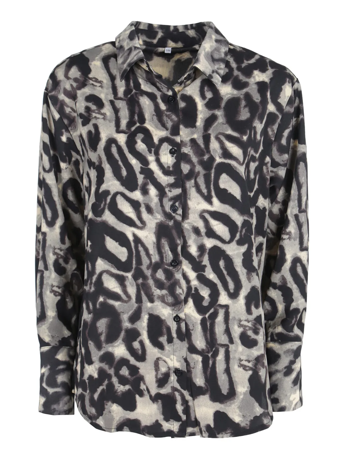 Solada Camicia donna animalier a maniche lunghe