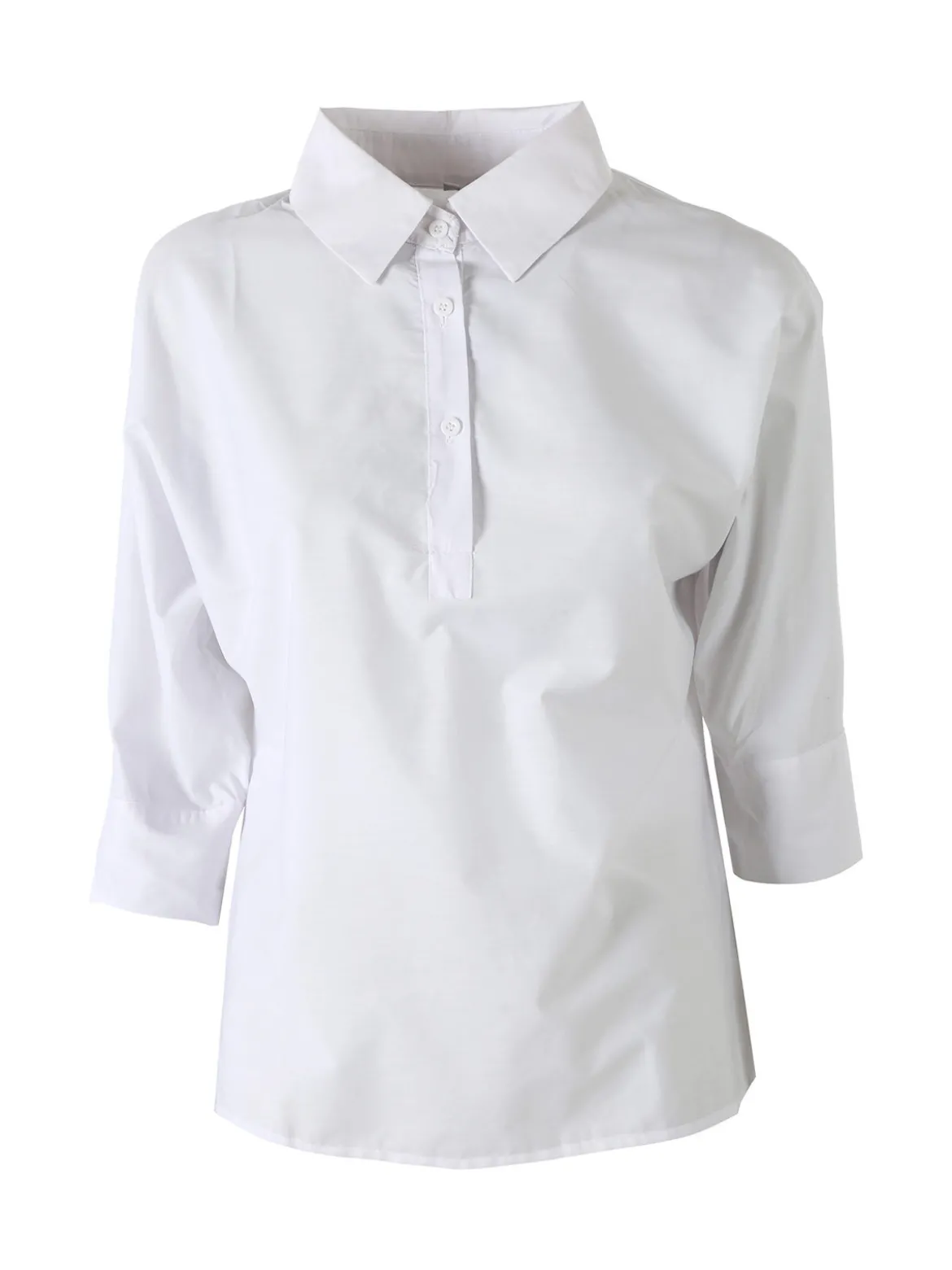 Solada Camicia donna con maniche a 3/4 - bianco