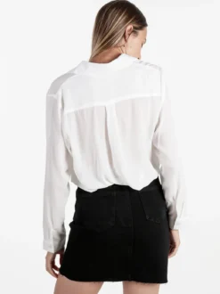 Solada Camicia donna leggera a maniche lunghe - bianco