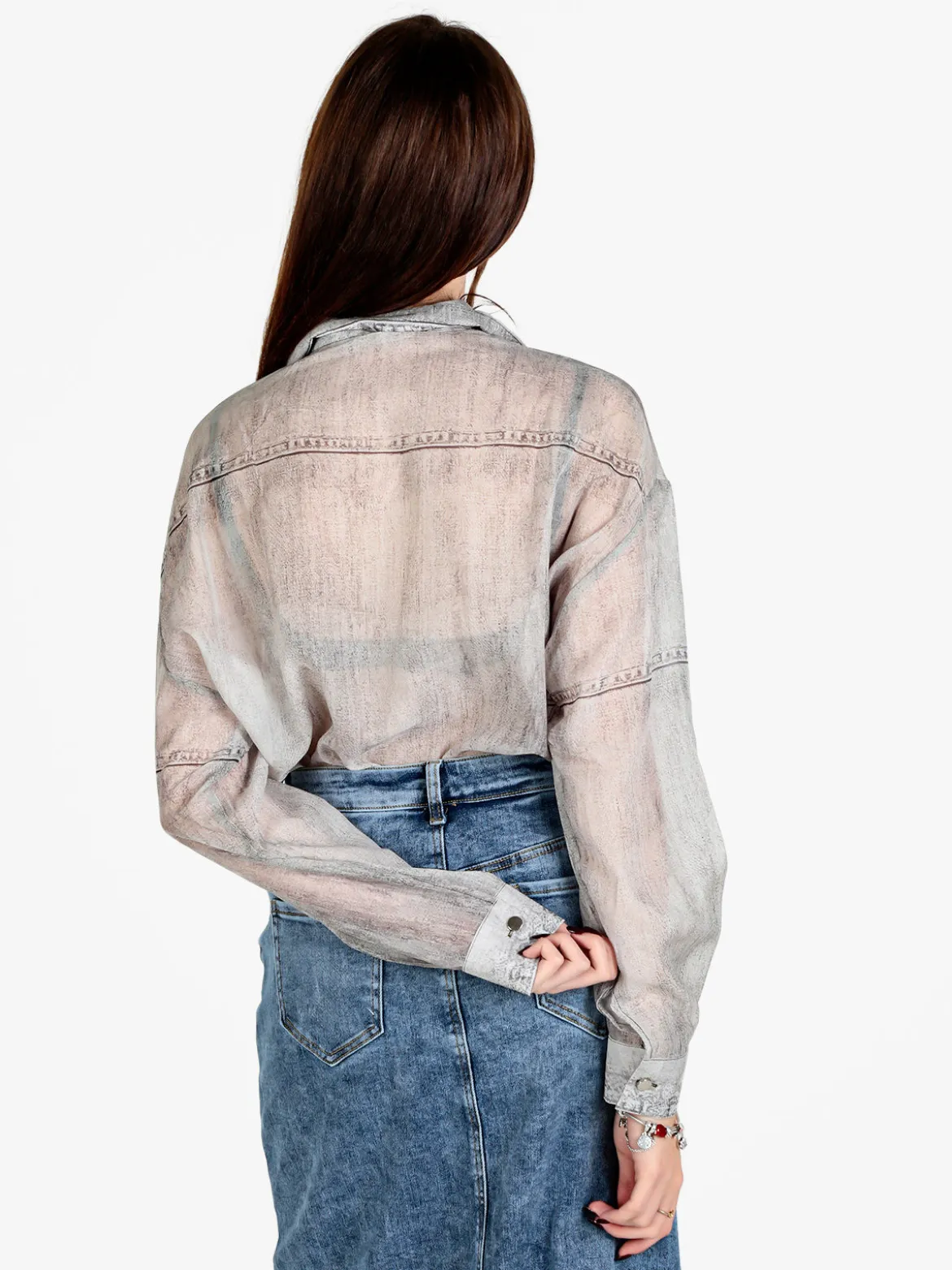 Solada Camicia donna oversize a maniche lunghe