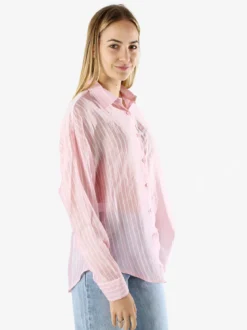 Solada Camicia donna oversize a maniche lunghe - rosa