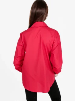 Solada Camicia donna oversize con fiore gioiello applicato