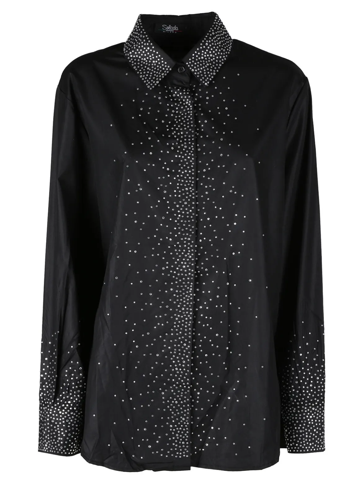 Solada Camicia donna oversize con strass