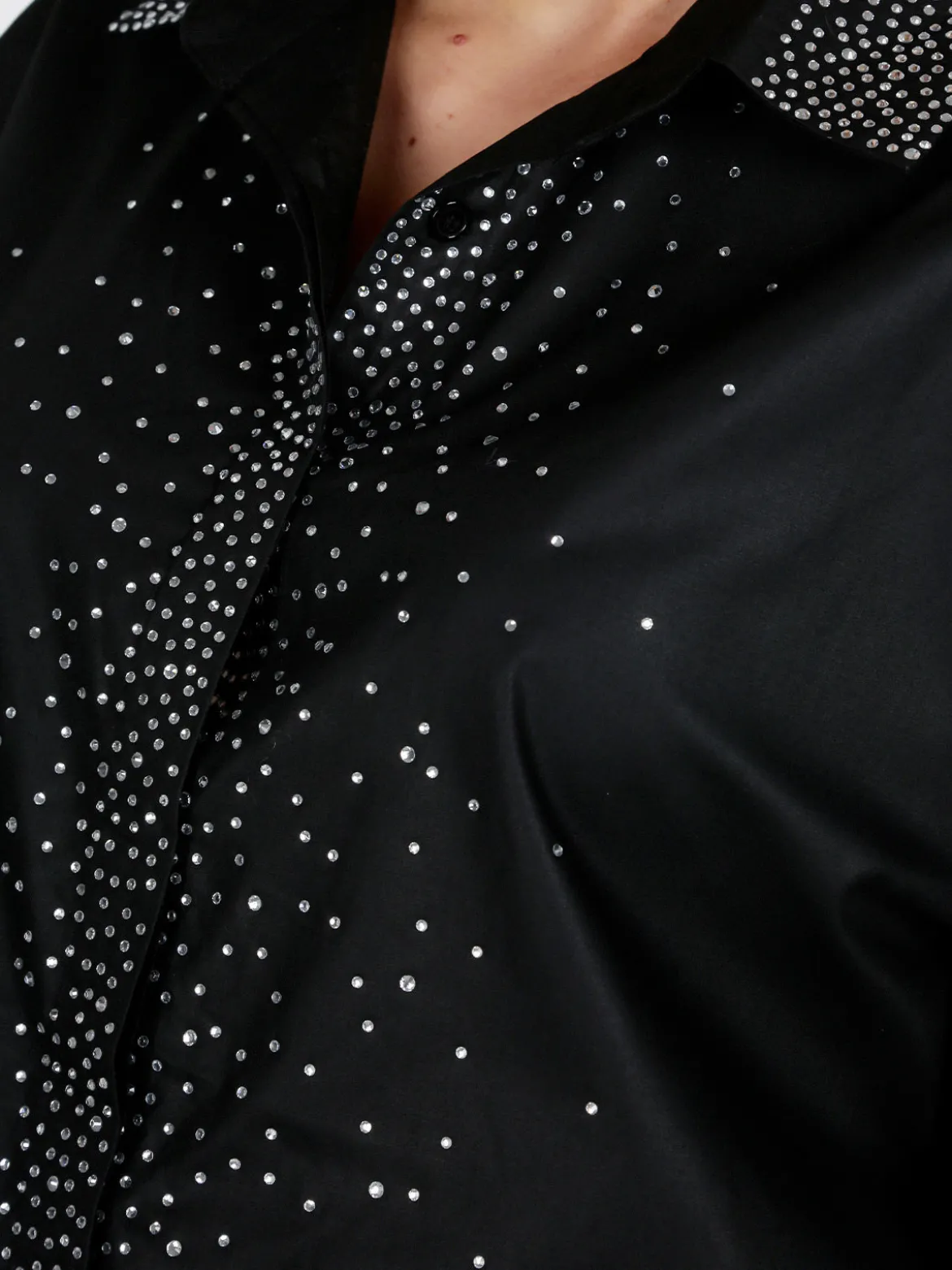 Solada Camicia donna oversize con strass