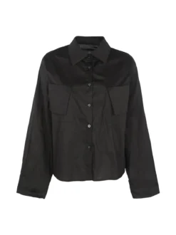 Solada Camicia donna oversize in cotone con tasche