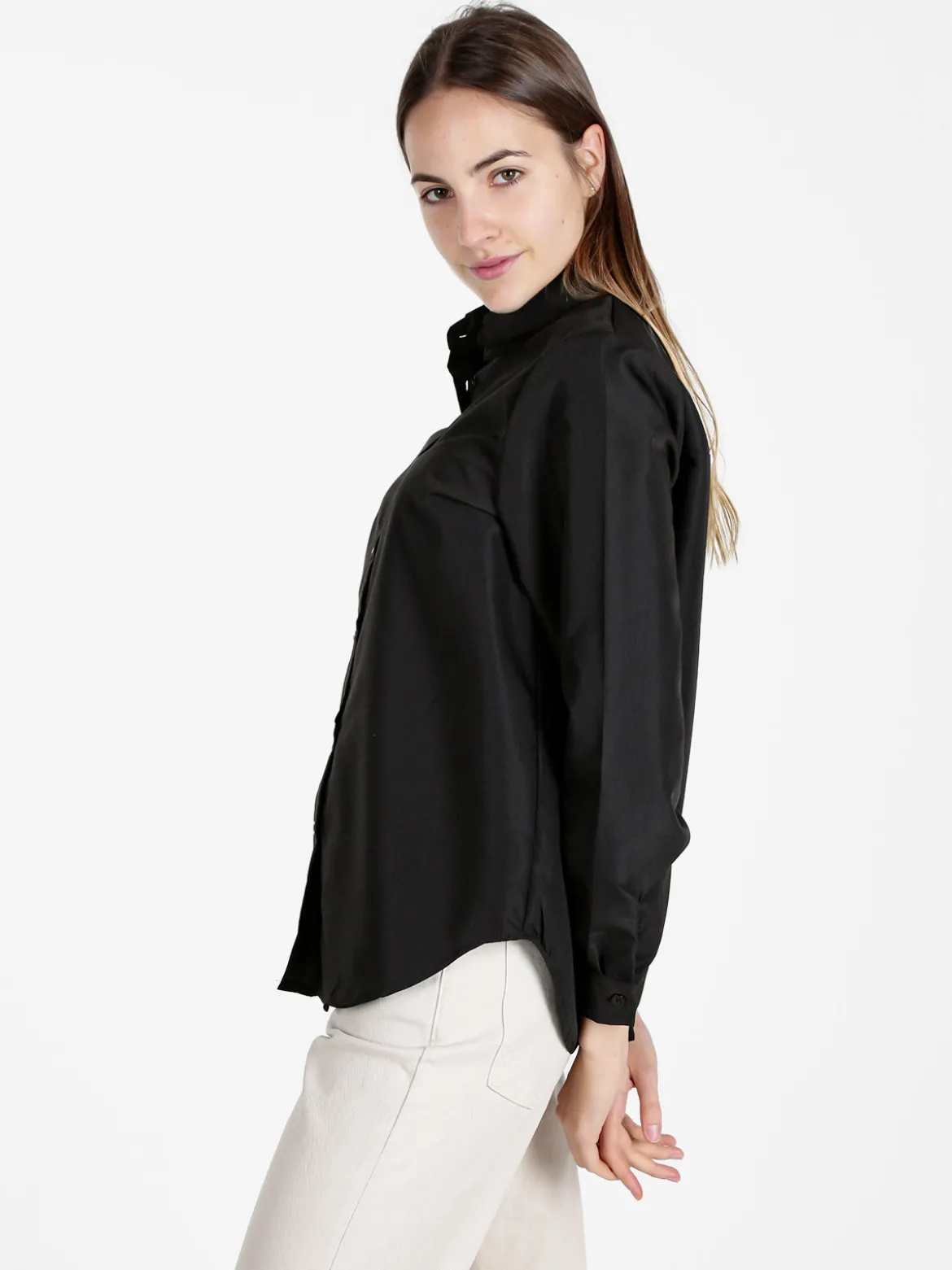 Solada Camicia donna oversize tinta unita