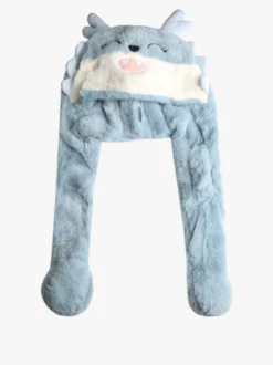 Solada Cappello peloso con orecchie - azzurro