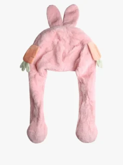 Solada Cappello peloso con orecchie - rosa