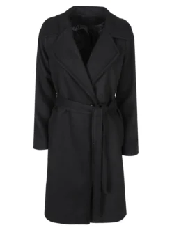 Solada Cappotto donna con cintura e bottoni a doppiopetto