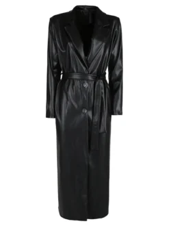 Solada Cappotto lungo da donna in ecopelle