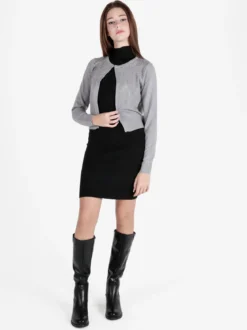 Solada Cardigan aperto da donna in maglia con strass