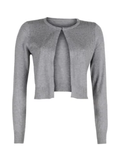 Solada Cardigan aperto da donna in maglia con strass