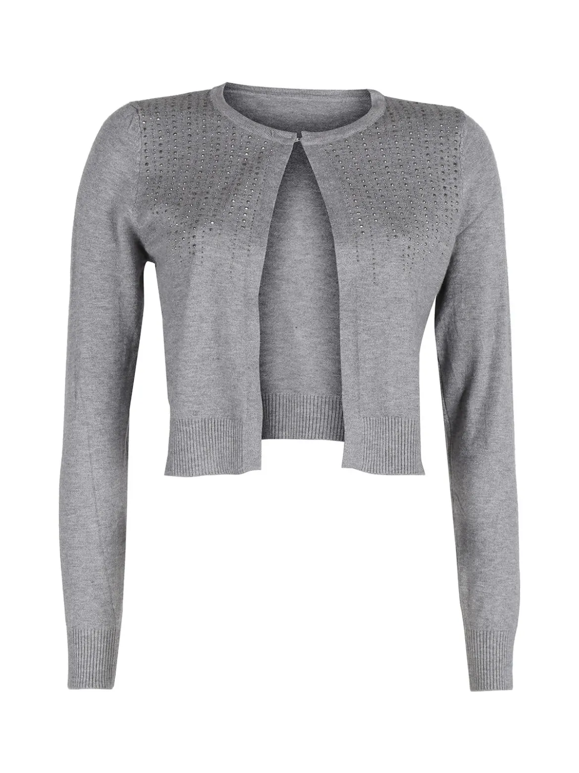 Solada Cardigan aperto da donna in maglia con strass