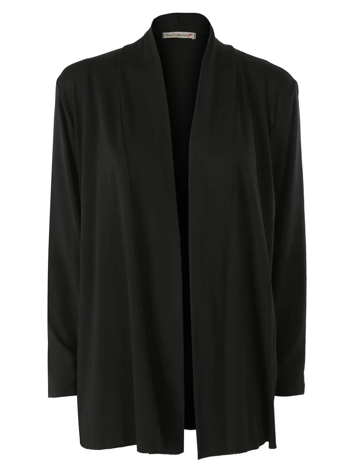 Solada Cardigan donna a maniche lunghe in viscosa - nero