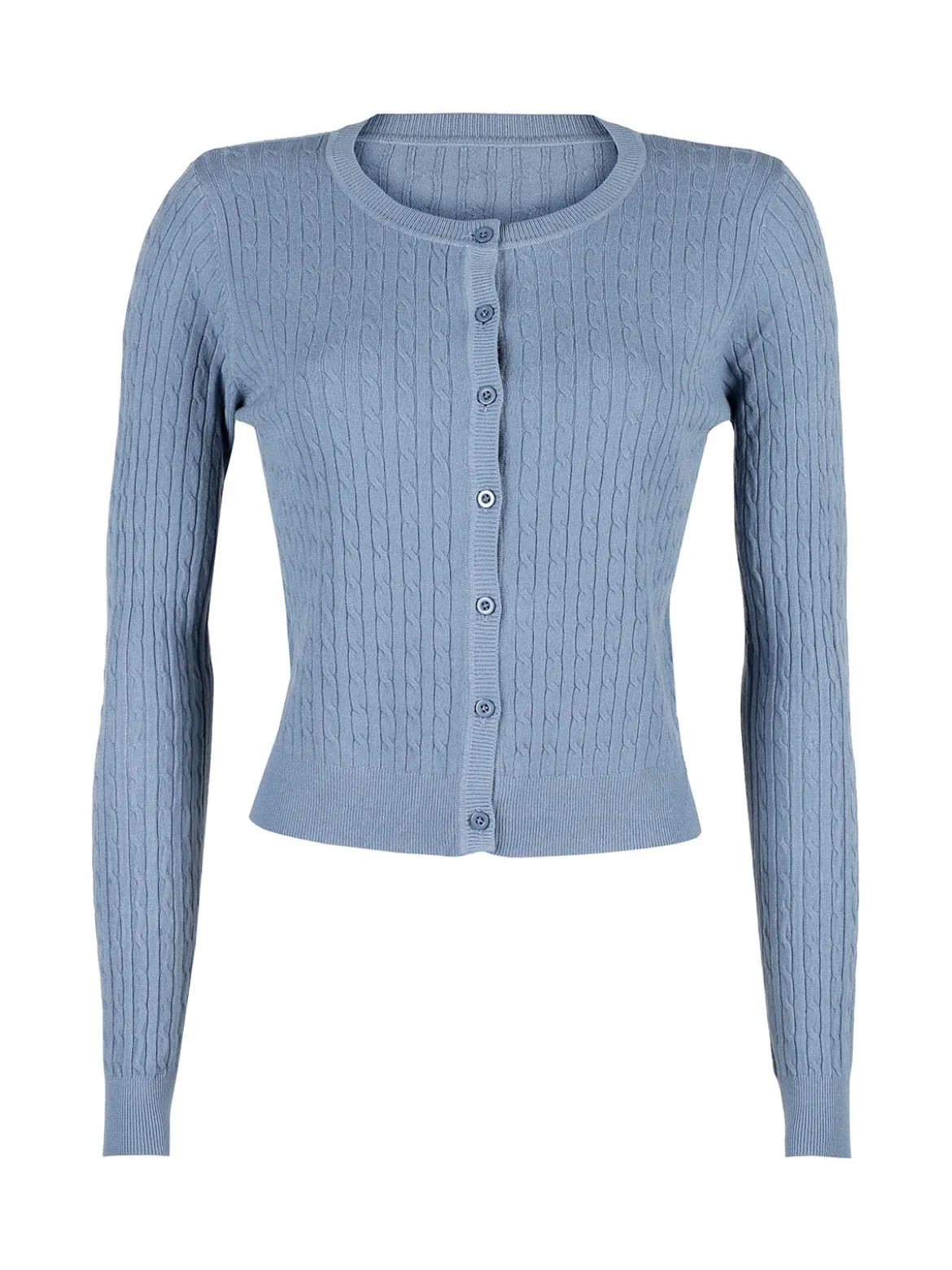 Solada Cardigan donna a trecce con bottoni