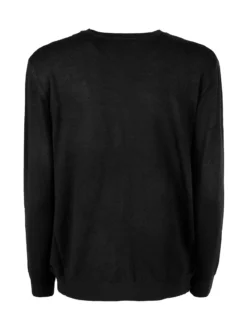 Solada Cardigan girocollo da donna in maglia - nero
