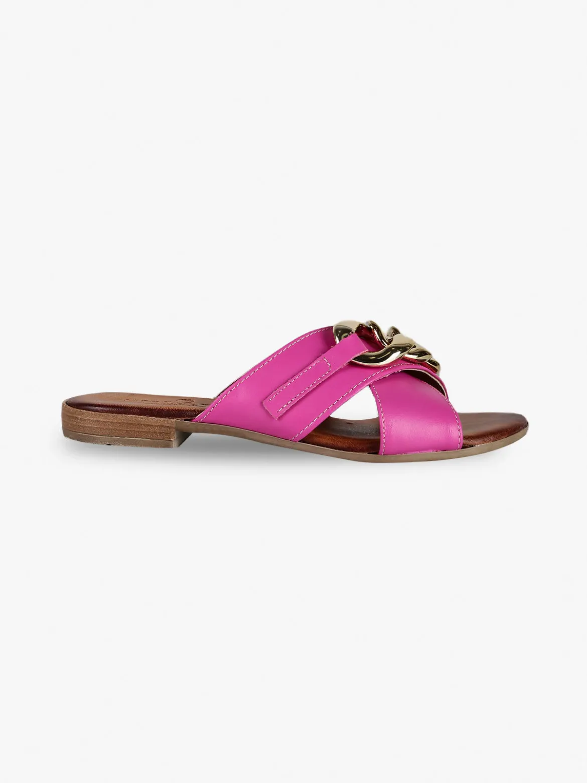 Solada Ciabatte in pelle donna con catena