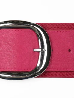 Solada Cintura elasticizzata da donna con fibbia argentata - fucsia