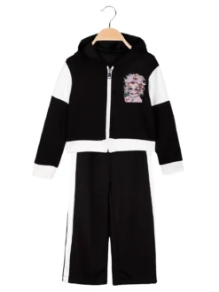 Solada Completo 2 pezzi da bambina con cappuccio e zip