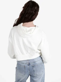 Solada Felpa cropped da donna con cappuccio