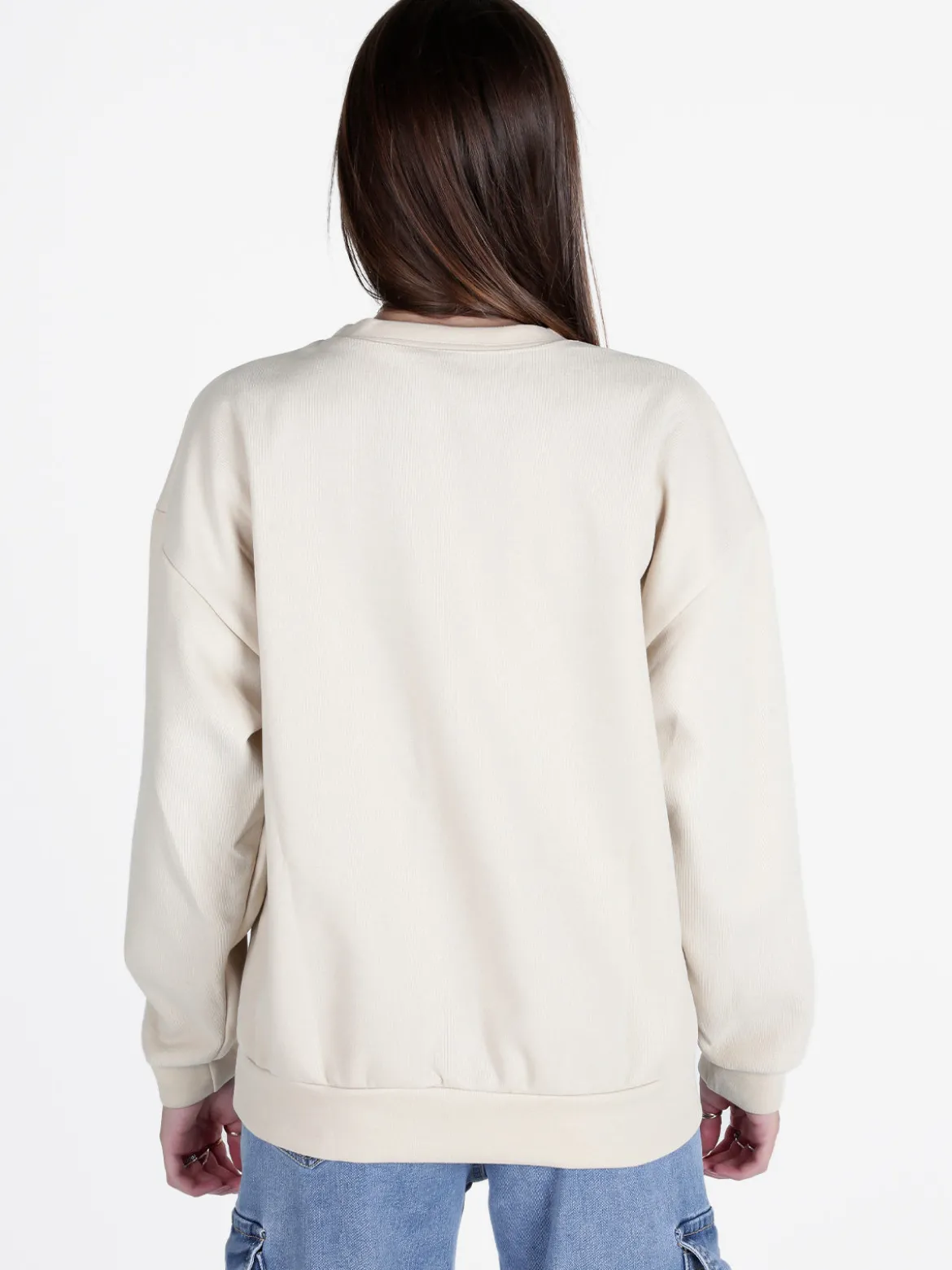 Solada Felpa donna oversize con stampa disegno