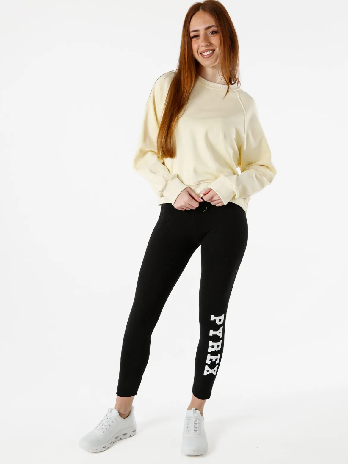 Solada Felpa oversize da donna in cotone - giallo