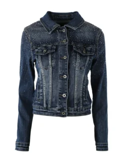 Solada Giacca donna in jeans con strass - jeans
