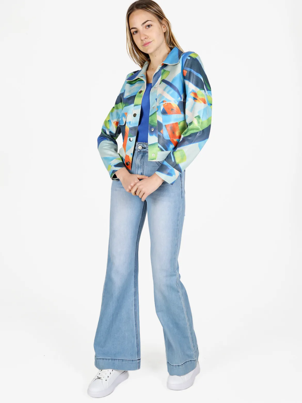 Solada Giacca donna oversize con stampe