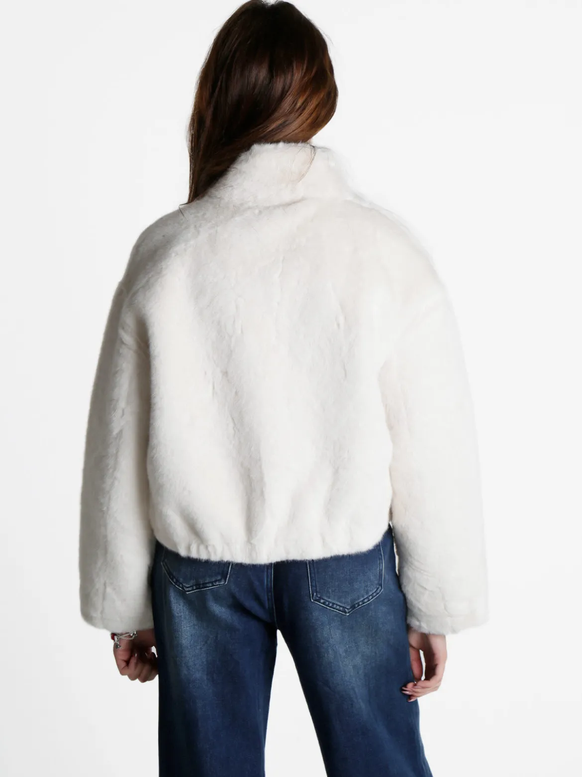 Solada Giacca donna oversize in pelliccia sintetica