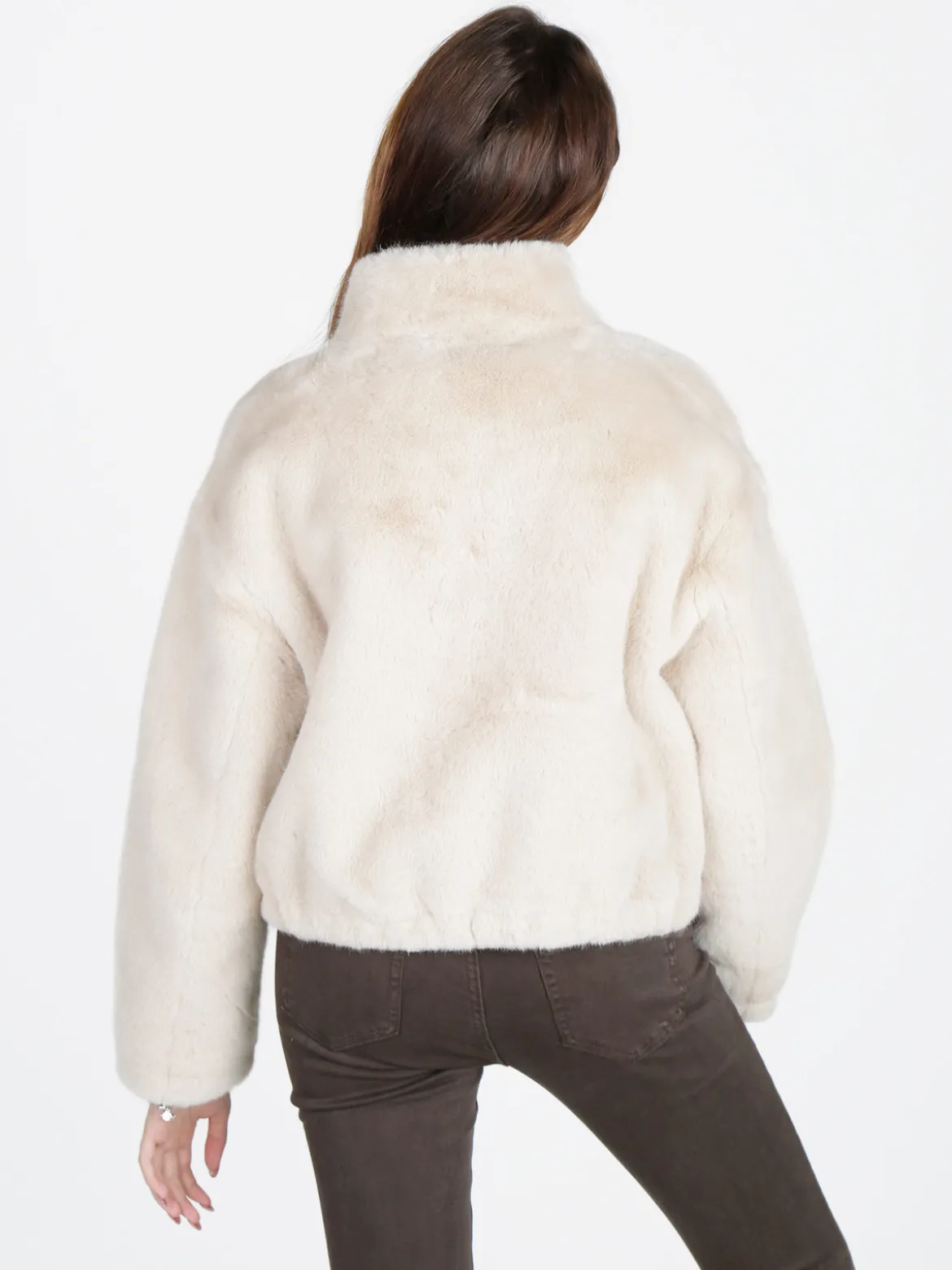 Solada Giacca donna oversize in pelliccia sintetica