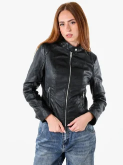 Solada Giacca in ecopelle da donna - nero