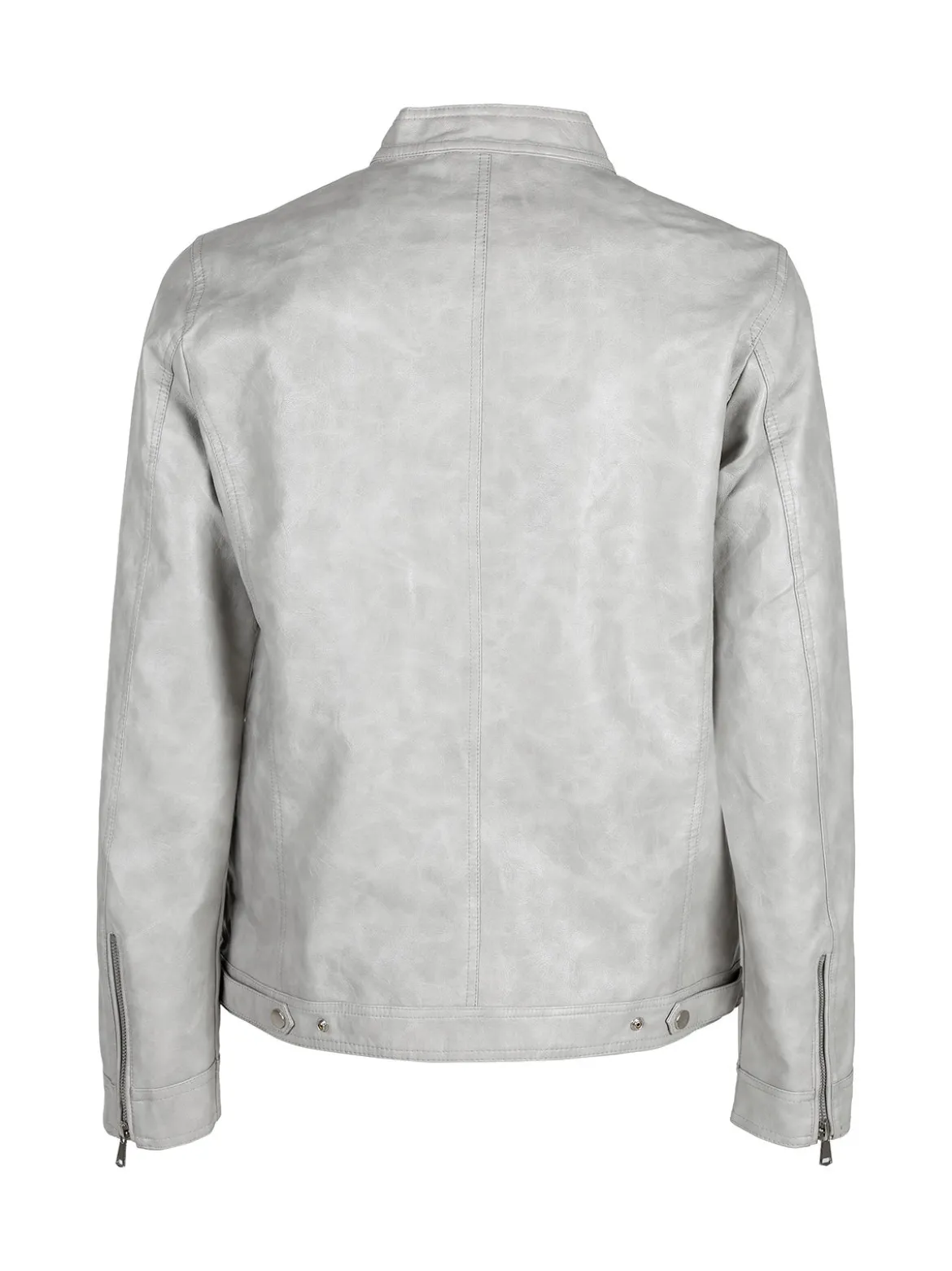 Solada Giacca in ecopelle da uomo con zip